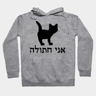 I'm A Cat (Hebrew, Feminine) Hoodie